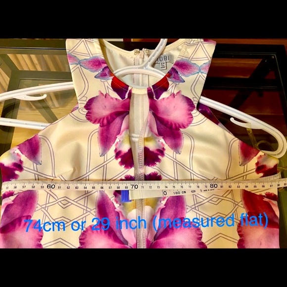TOBI 💖 Falling Lilies Bodycon Dress size Small - Picture 6 of 8